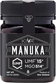 Kiva Raw Manuka Honey, Certified UMF 15+ (MGO 514+) - New Zealand (8.8 oz)