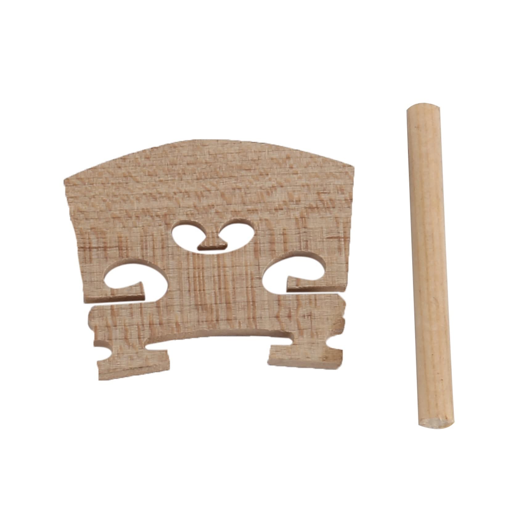 5X 4/4 Pieces de Violon En Cordier Chevilles Mentonniere Ensemble de Pont En Erable