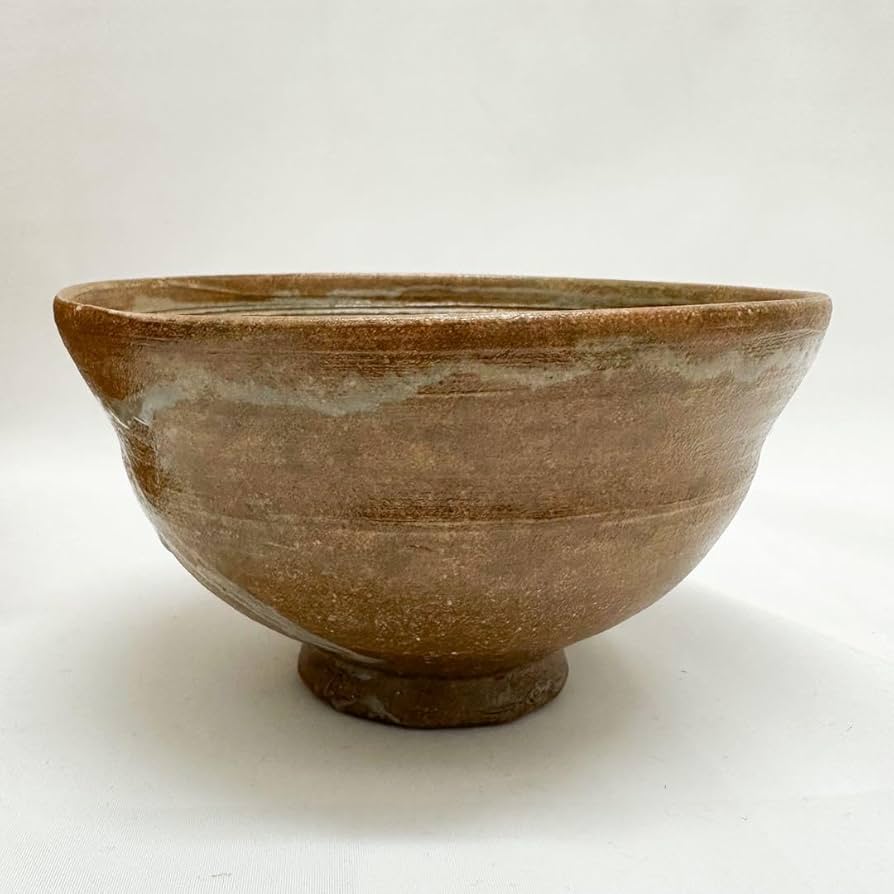 Amazon.co.jp: 高槻 古曽部焼 寒川義崇 茶碗 刷毛目 共箱 茶道具