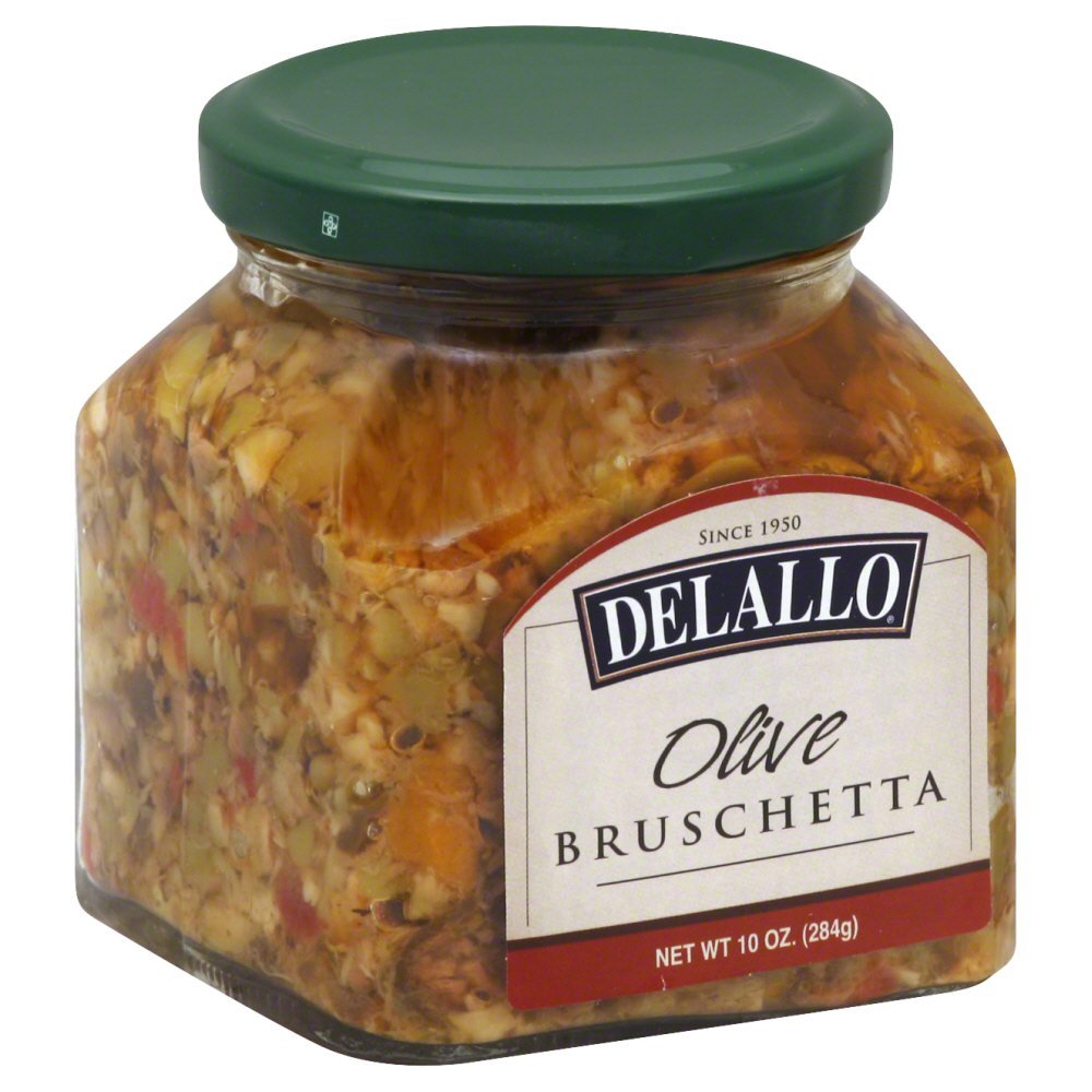Delallo Olive Bruschetta, 10 Ounce - 6 per case.