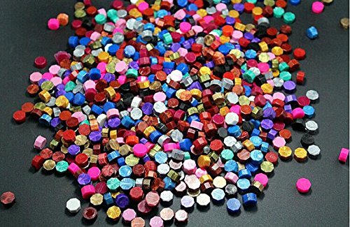 Miniatura 6 de 1 botella de varillas de cera octogonal para sello de cera (rojo palma)