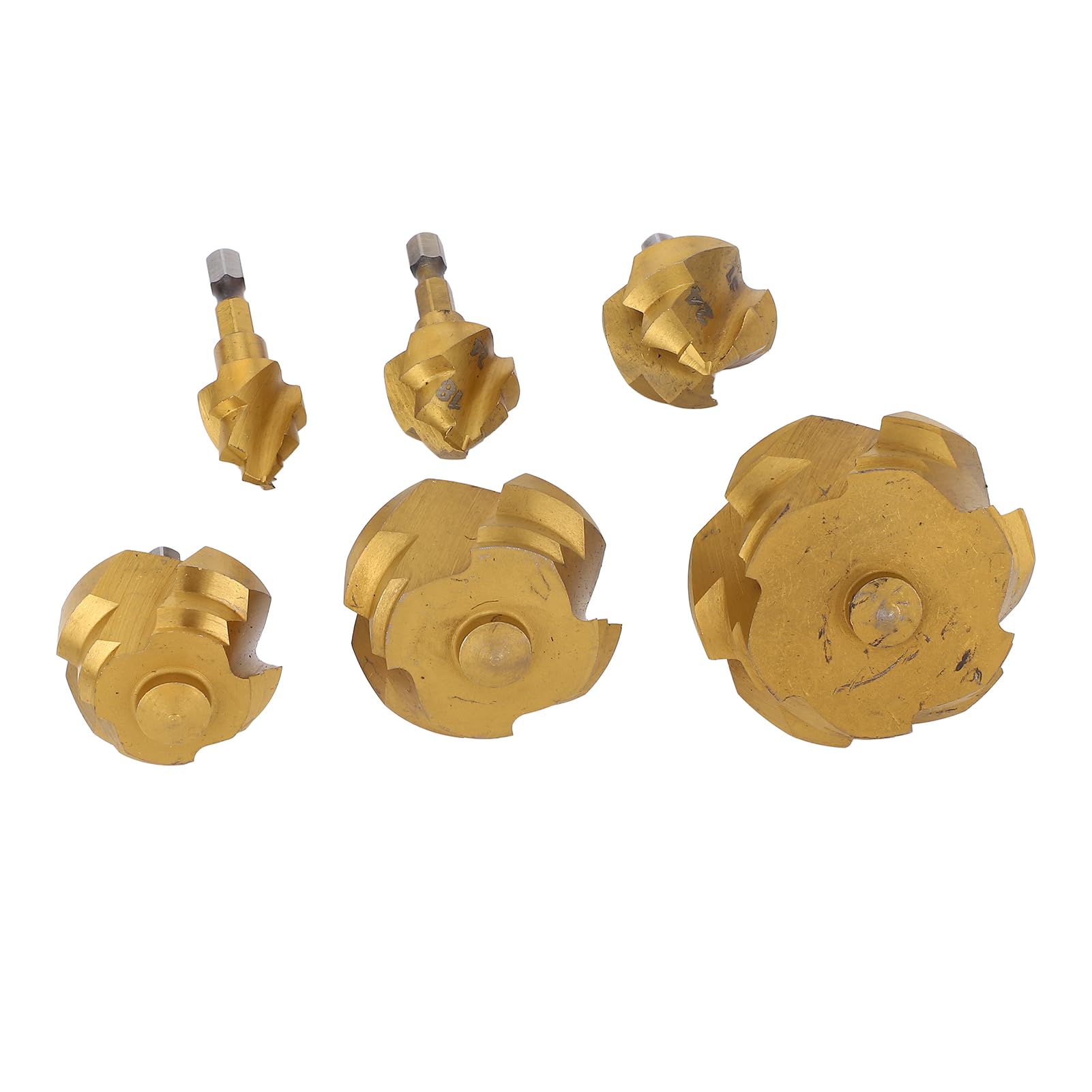 Jeu de forets étagés de levage en PPR, 6 pièces, 20 25 32 40 50 63mm, foret d'expansion de tuyau d'eau en spirale à tige hexagonale de 1/4 pouces