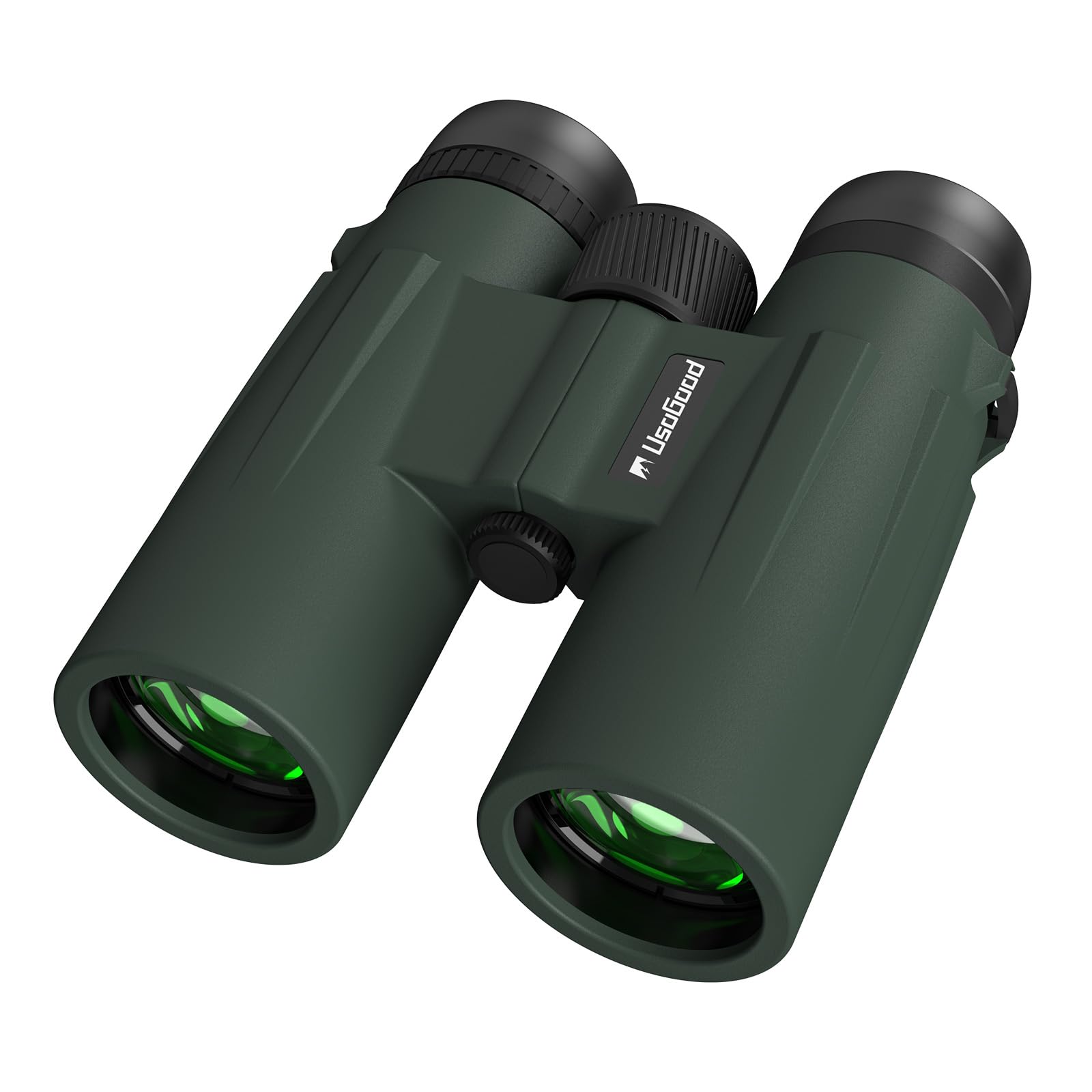 Usogood Professional 12x42 HD Binoculars - High Powered Large View with Clear Low Light Vision - Adults Binoculars for Bird Watching, Hunting, Hiking, Travel, Cruise, Green, AT66V3