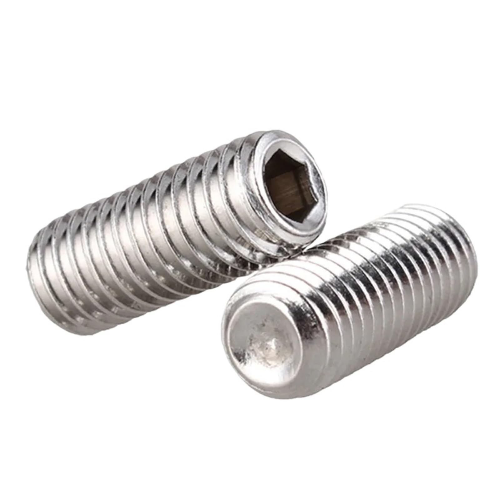 25-100 Szt. M4-0,7 304 Zestaw Śrub Z Łbem Sześciokątnym Ze Stali Nierdzewnej Wkrętami Dociskowymi DIN 916(M4X 35mm-100pcs)