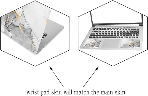 Miniatura 5 de ARTSO Calcomanía universal para portátil de 12, 13, 14, 15, 15,4 y 15,6 pulgadas, adhesivo universal para netbook, reutilizable, suave, protector de