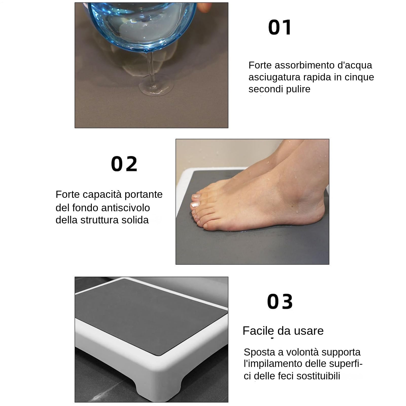 Escalón Para Agua,Soporte Antideslizante Para Bañera Ancianos | Soporte Estable Para Hoteles Hostales Apartamentos Bajo Escritorios