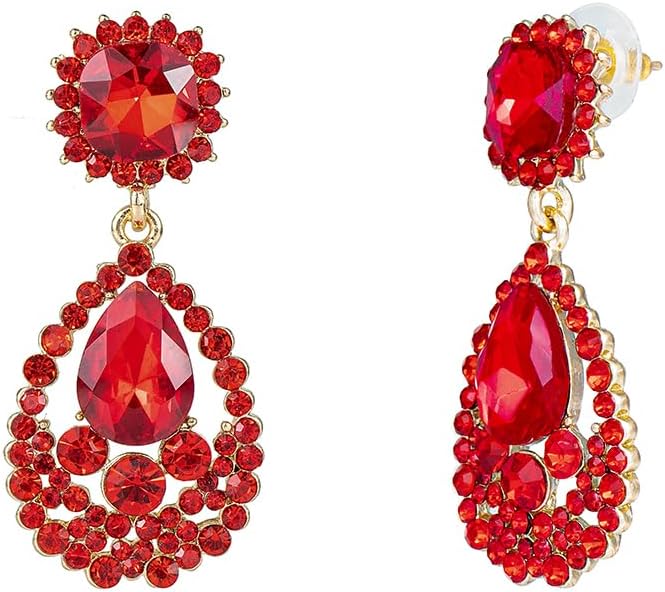 YINLI Classic Fashion Teardrop Chandelier Dangle Drop Earrings Statement Earrings for Women