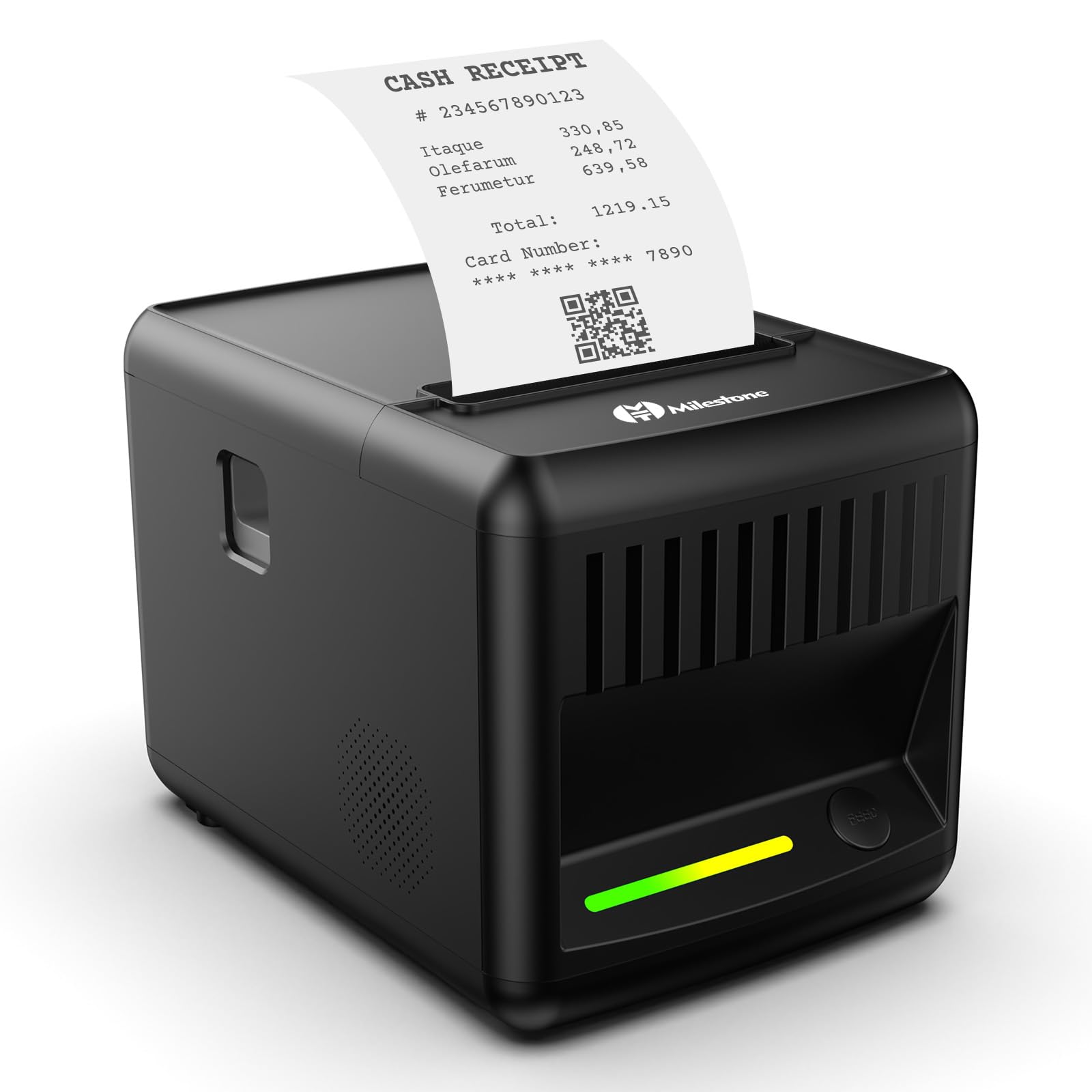 Photo 1 of **UNTESTED**
Milestone P80E POS Receipt Printer, 80mm USB Thermal Receipt Printer with Auto Cutter & Audio-Visual Alerts, Restaurant Kitchen Retail Printers with USB Ethernet Cash Drawer Support Windows Mac