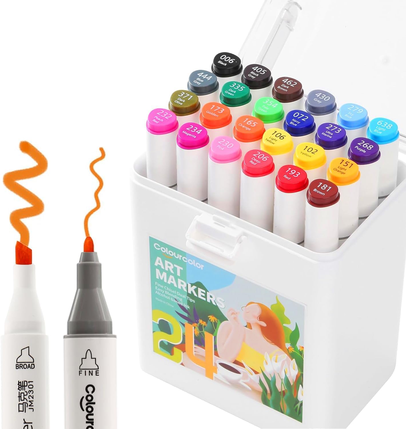 Amazon.com : Colourcolor Watercolor Markers for Drawing Painting