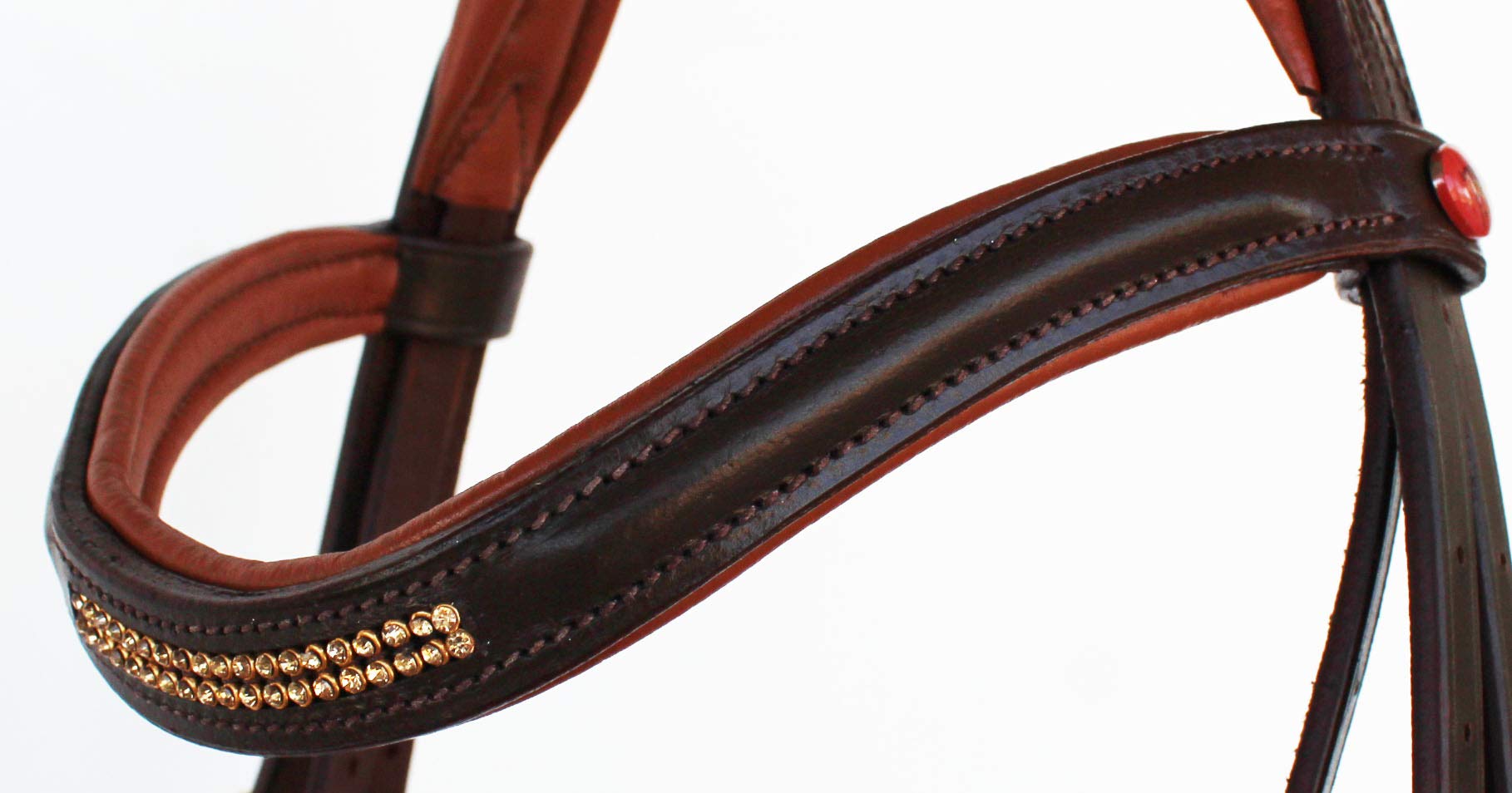 CHALLENGER English Horse Cob All Purpose Jumping Hunter Padded Leather Brown Bridle Reins 803482CKC