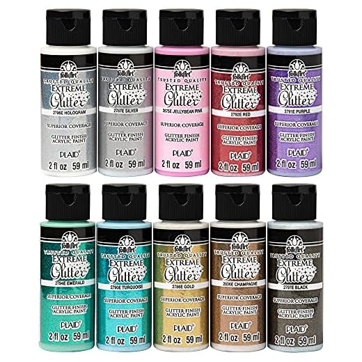35+ Creative Fall Craft Ideas You’ll Love 4 FolkArt Extreme Glitter Acrylic Craft Paint Set Formulated to be Non-Toxic and Designed for Beginners and Artists, Ten 2 oz Bottles, 20 Fl Oz