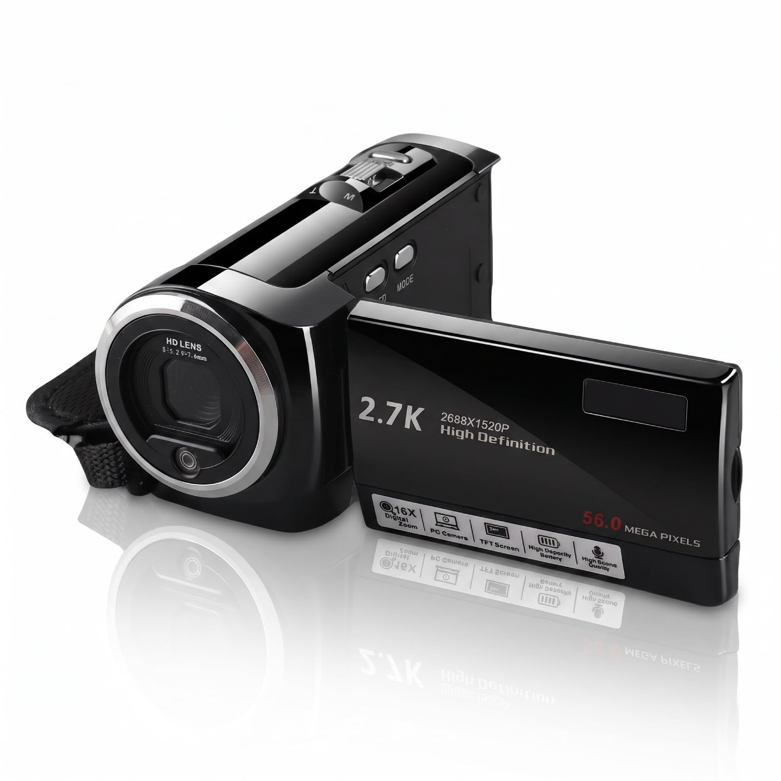 Amazon.com : Bewinner Video Camera Camcorder, 2.7K QHD 50MP
