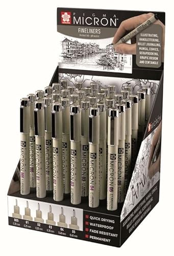 Preisvergleich Produktbild Sakura Pigma Micron 36 fineliners - zwart
