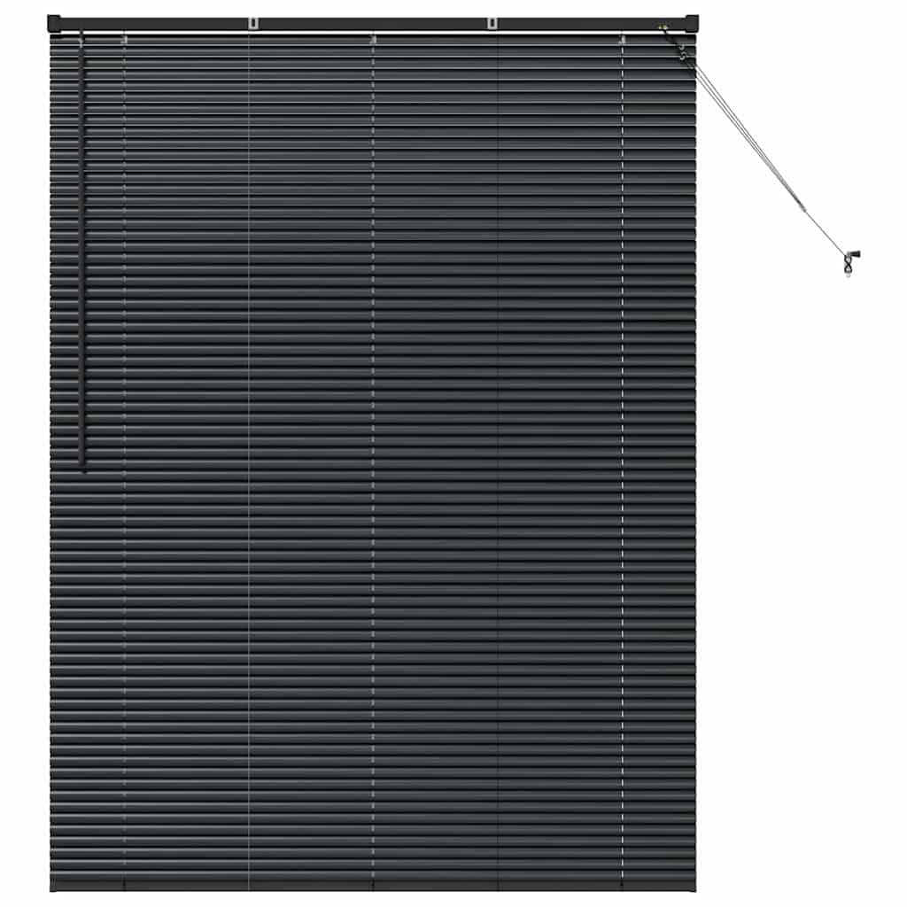 vidaXL Venetian Blinds Black 175 x 130 cm Aluminium