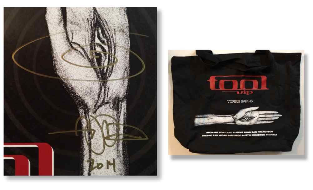 Adam Jones Tool 2014 Tour VIP Guest Package Signed Poster
