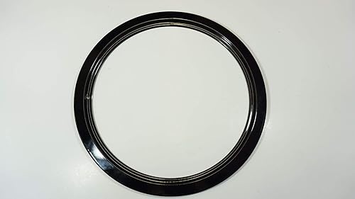 Replacement For Compatible With Range Black Porcelain 8" Trim Ring for GE and Hotpoint, 420-8