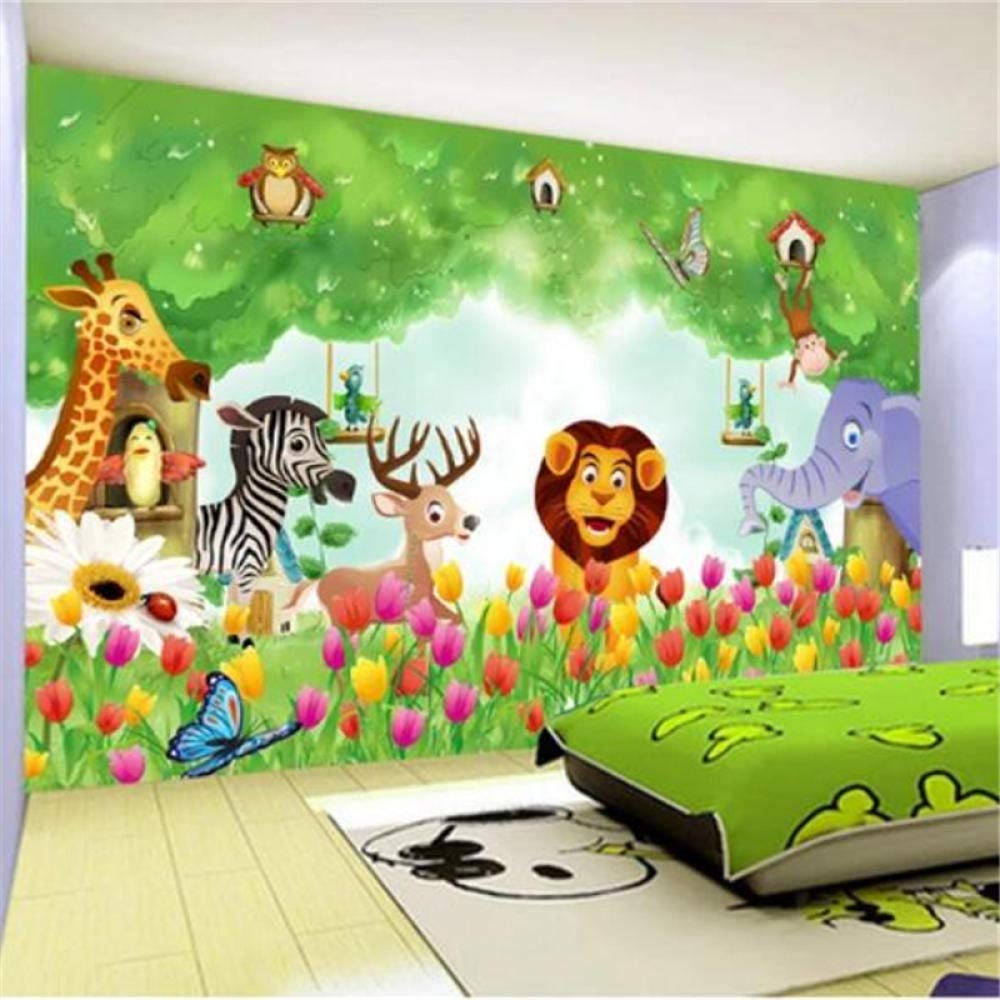 Papel Tapiz Personalizado Murales De Pared 3D Reino Animal Lindo Dibujos  Animados Niños Habitación Fondo Papeles De Pared Decoración Del Hogar Papel  Tapiz 3D-250Cmx175Cm : Amazon.es: Bricolaje y herramientas