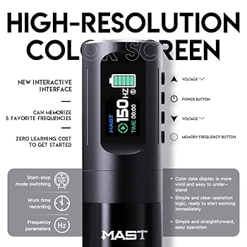 Mast Wing Wireless Tattoo Machine Pen Rotary Frequency