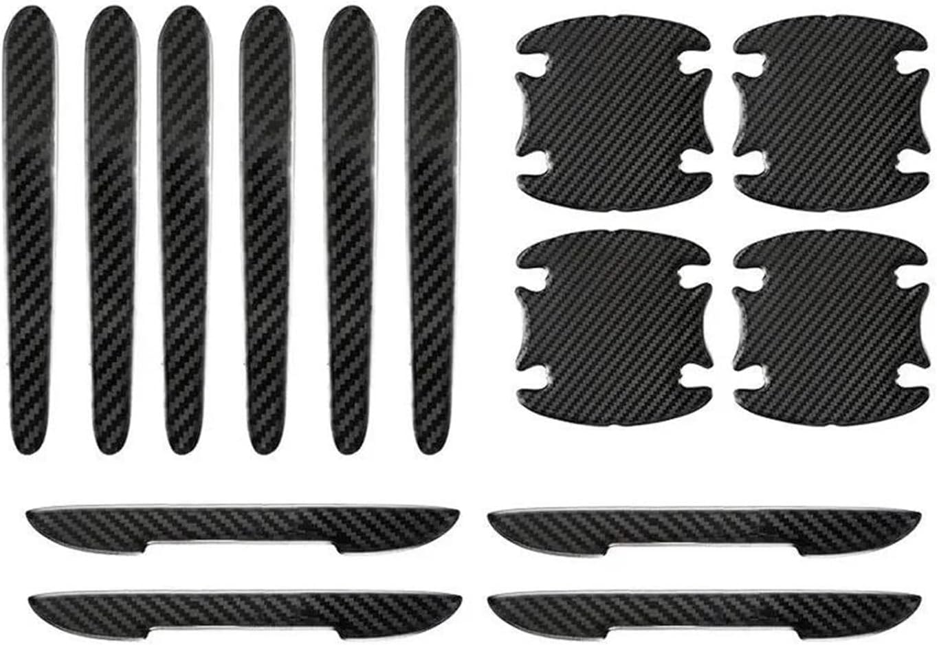 14PCS Car Door Edge Guard Protector Set, Car Anti-Scratch Protection Stickers for Mitsubishi Lancer Triton L200 Galant 8 ASX, Door Handle Protector Easy to Install