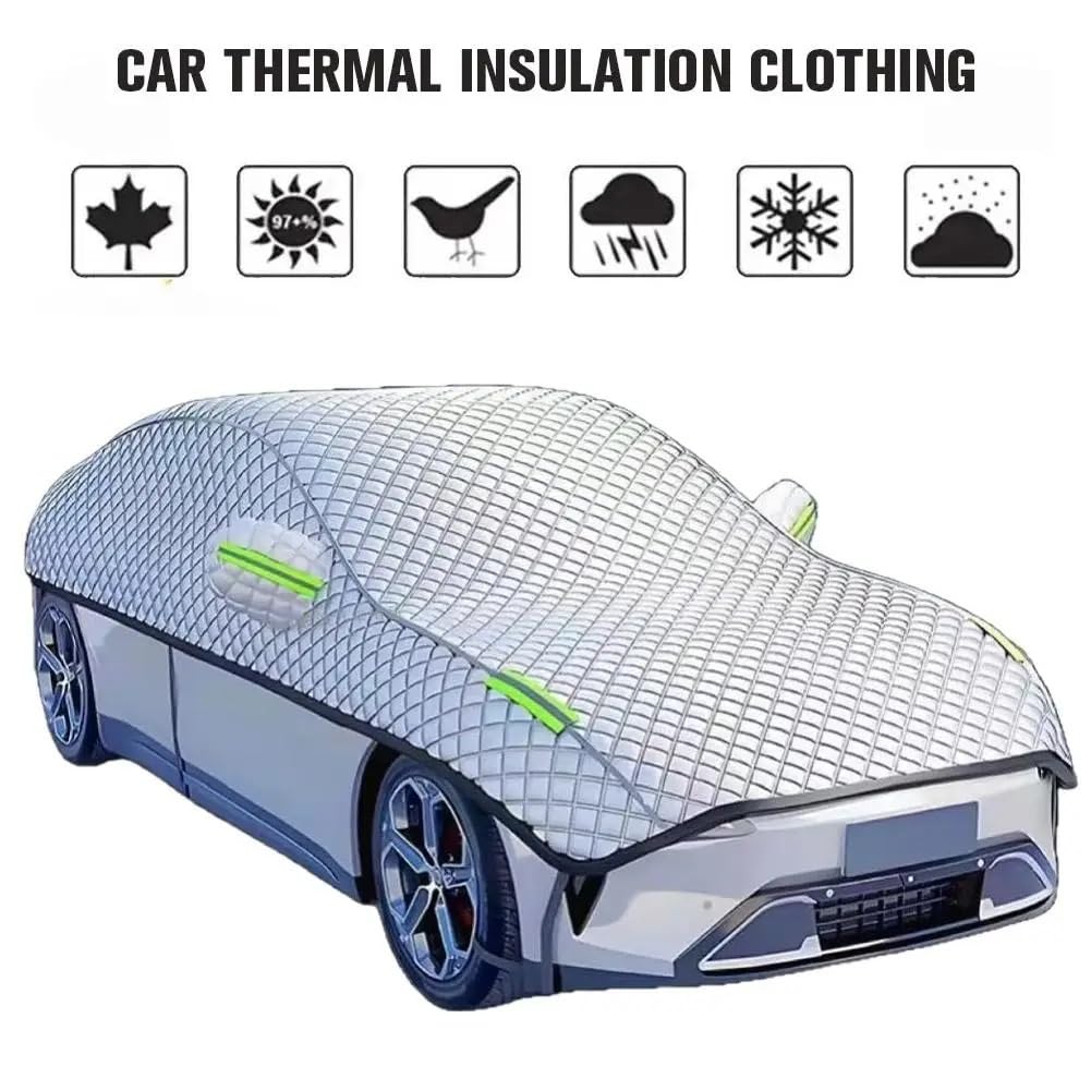 HJfhCFGJ Protector Parabrisas Cubierta de Coche protección Exterior Impermeable Cuatro Estaciones del Parabrisas Protector Granizo Cubierta Nieve(Hammer Truck)