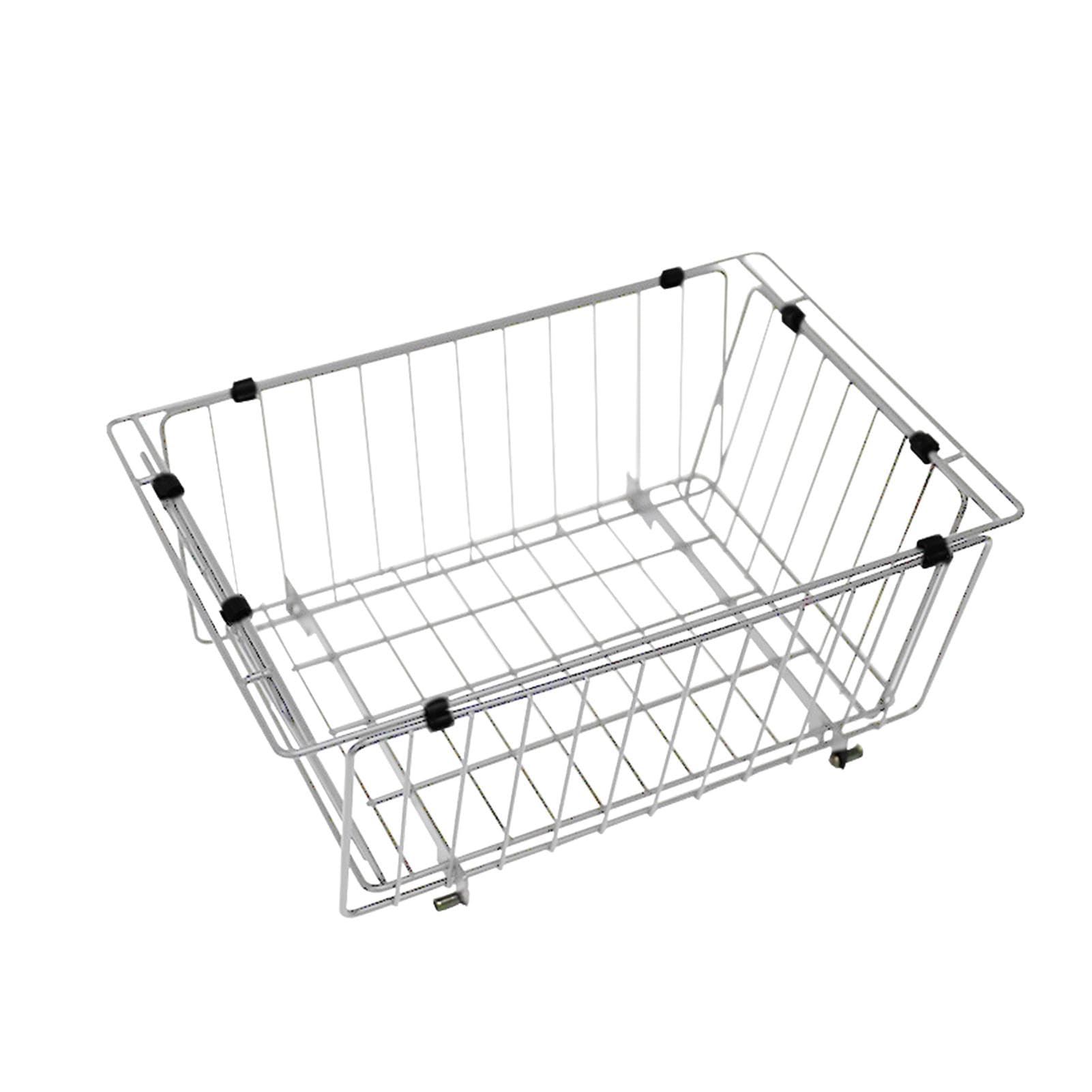 Cesta plegable de acero inoxidable para camping, cesta de almacenamiento plegable de acero inoxidable, contenedores de almacenamiento para el hogar, gabinete, despensa, armario, cocina, piezas de mesa