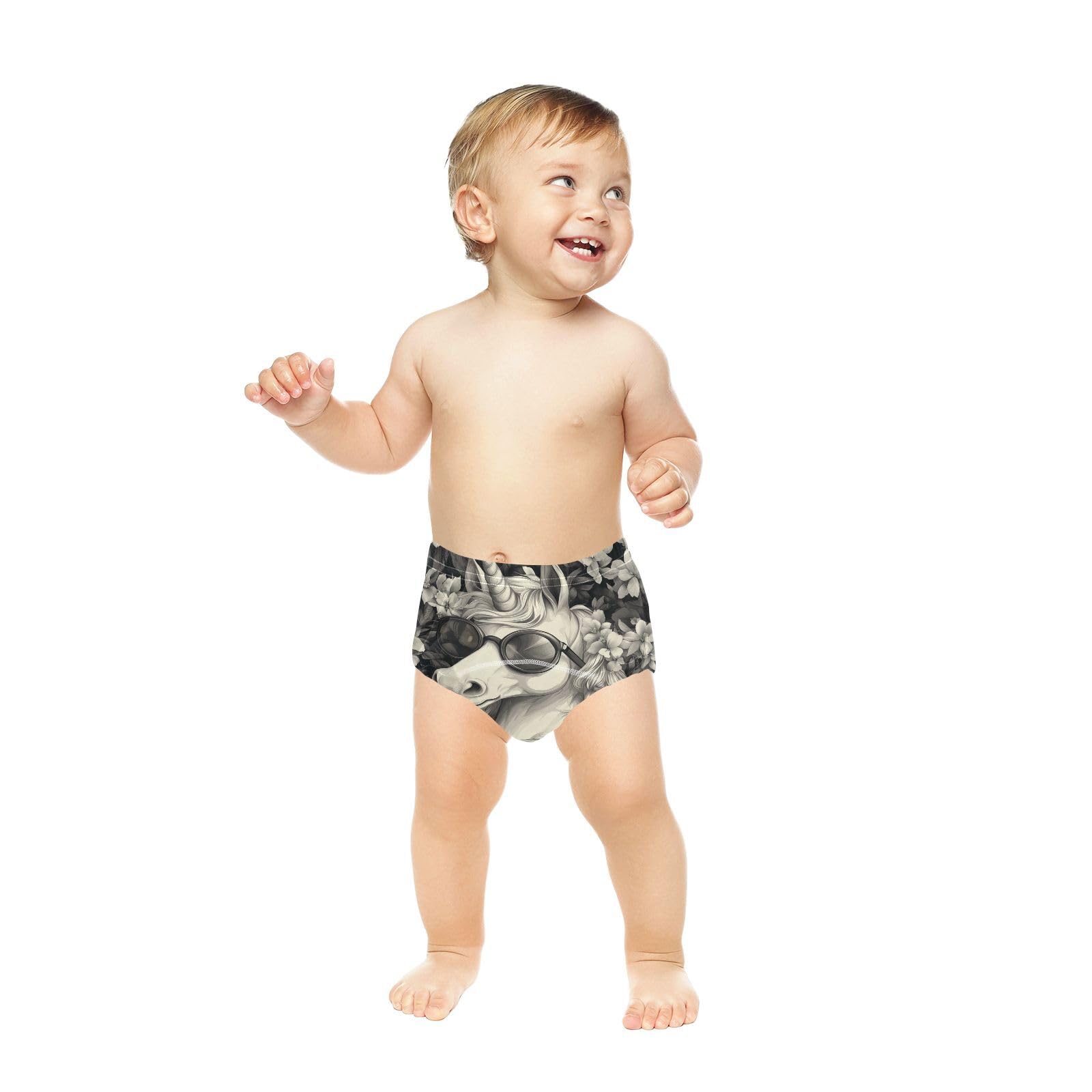 Coikll Horse with Sunglasses Toddler Training Underwear Waterproof Baby Pee Pants -5T
