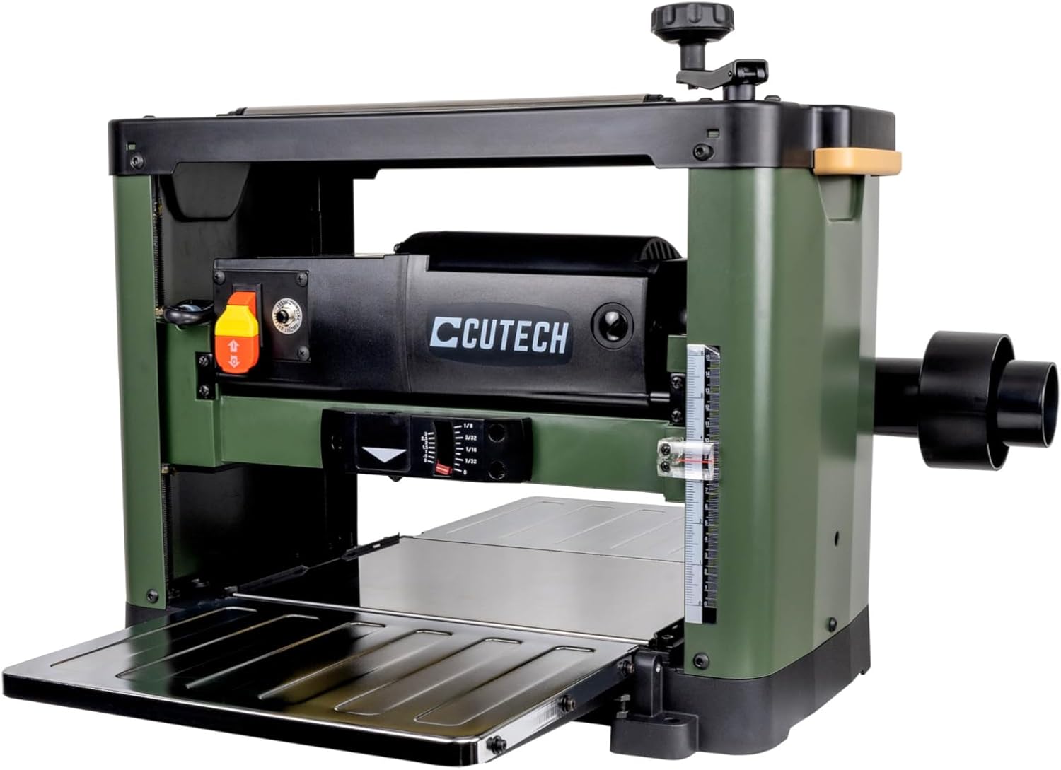 Cutech 40700H 12½-Inch Spiral Cutterhead Benchtop Planer with Tungsten Carbide Inserts