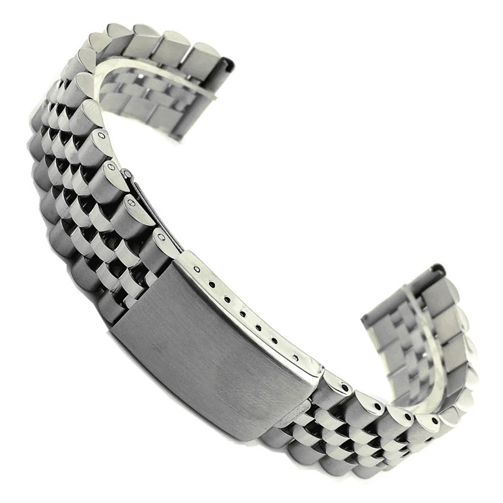 YINGO 18mm 20mm 22mm Cassetti cinturini in metallo braccialetto argento Acciaio inox lucido Acciaio in acciaio inox Accessori di ricambio