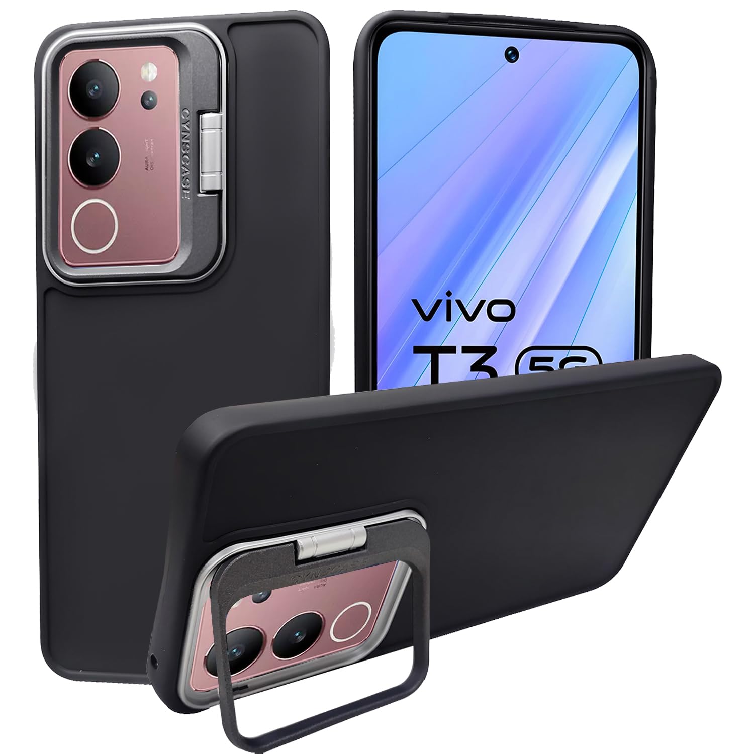 A rtistque Silicone Back Cover Case for Vivo V29 / V29 Pro 5G with Camera Stand | Shockproof TPU | Stylish Protective Design | Slim Fit | Ultra Matte |Vivo V29 / V29 Pro 5G Back Cover - Black (B0DF2HR4PC) Amazon Price History, Amazon Price Tracker