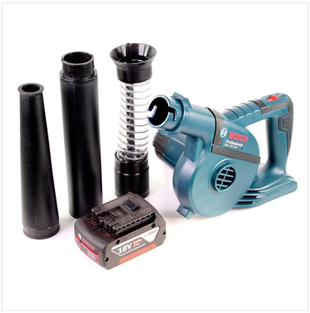 Bosch GBL 18 V-120 akumulatorowa dmuchawa do liści, z 1 akumulatorem Bosch GBA 18 V 5,0 Ah
