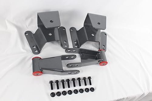 Miniatura 7 de Kit de Grillete de Resorte y Colgador de Descenso de 4" para Suspensión Trasera Compatible con Pickup Chevy GMC C10 2WD 1973-1987 Kit de Caída