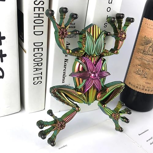 Miniatura 5 de VILLCASE Molde de resina de rana, molde de silicona para arte de pared de animales, molde de silicona con colgante de rana 3D, molde de fundición