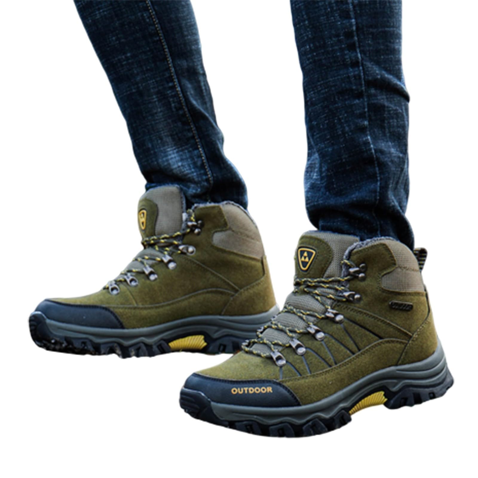 Botas Impermeable Hombre:Botas Senderismo Calientes Zapatillas Trekking Aire Libre Montaña Antideslizante Impermeables de Caza Adulto Hunter Campo