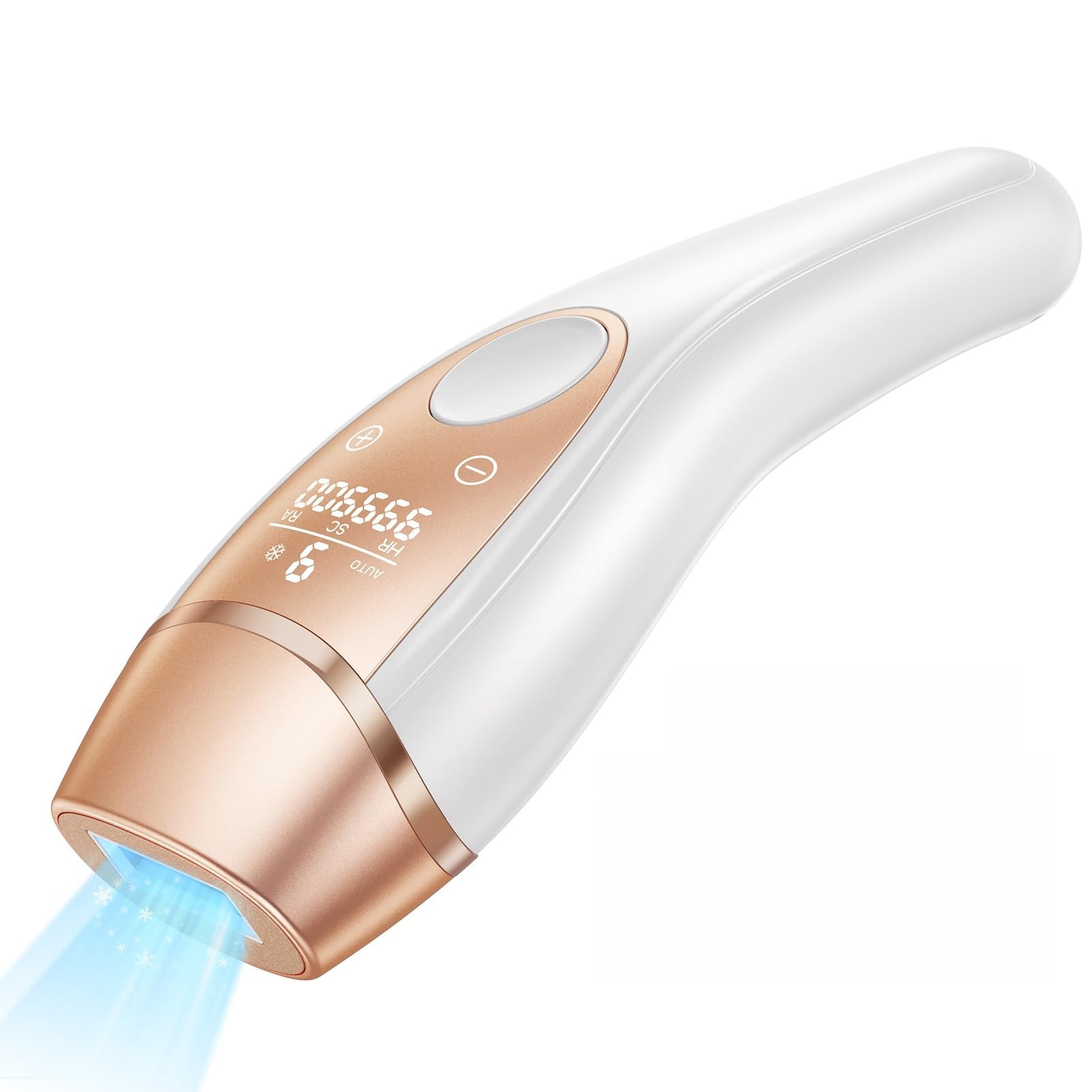 IPL Geräte Haarentfernung mit Eiskühlsystem, 21J und 9 Energiestufen für Effizientere Laser Haarentfernung, 999,900 Blitzen IPL Haarentfernungsgerät für Frauen, Achseln, Bikini, Beine, Körper