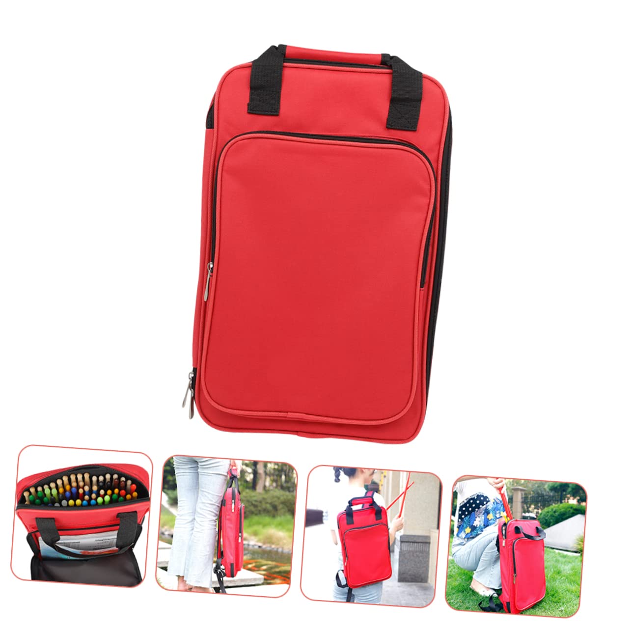 Mikinona Borsa per Bacchette di Capacità Custodia per Bacchette Accessorio per Batteria Leggera e Facile da Trasportare