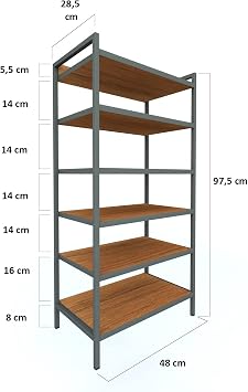 Mudesa MDSTRL001 6 Shelves Shoe Rack Metal-Wood Multi-Purpose Shelf Slippers Shoe Cabinet Slipper Organizer