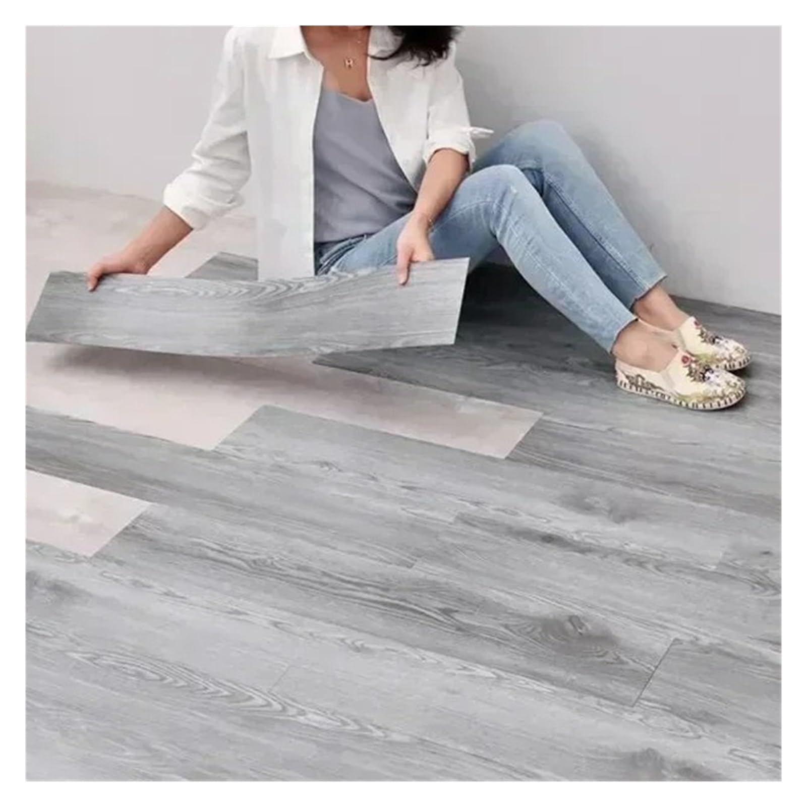 Pavimenti in PVC Autoadesivi Adesivo For Pavimenti Effetto Legno, Autoadesivo, Soggiorno, Bagno, Cucina, Carta Da Parati In PVC, Decorazione, Parete Impermeabile(W-1001-5,914x152mm 20piece)