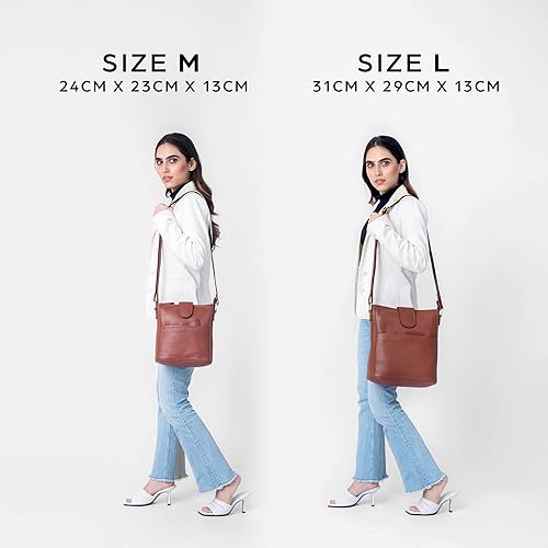 Miniatura 3 de LEABAGS Bolso bandolera de cuero - Bolso vintage de cuero genuino de búfalo - Bolso de mensajero de hombro para hombres y mujeres Maletín Atenas