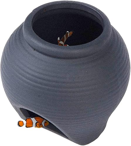 Tarro de cerámica para decoración de acuario, cueva de cría de camarones, adornos para pecera de peces betta, cíclidos de camarones Amano para