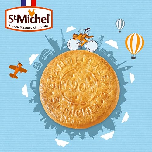St Michel Grandes Galettes Butter Cookies Biscuits With Sea Salt 5.29Oz Made In France thumb #4