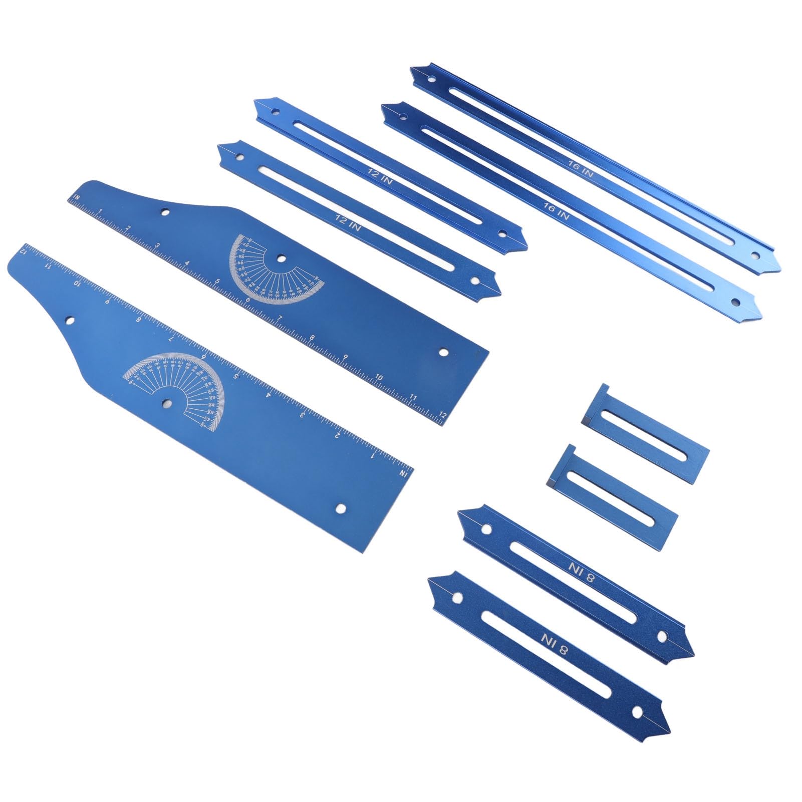 Szablon do stopni schodowych Regulowany przyrząd pomiarowy do stopni schodowych ze stopu aluminium z etui do dokładnego pomiaru długości i głębokości 20,3~142,2 cm