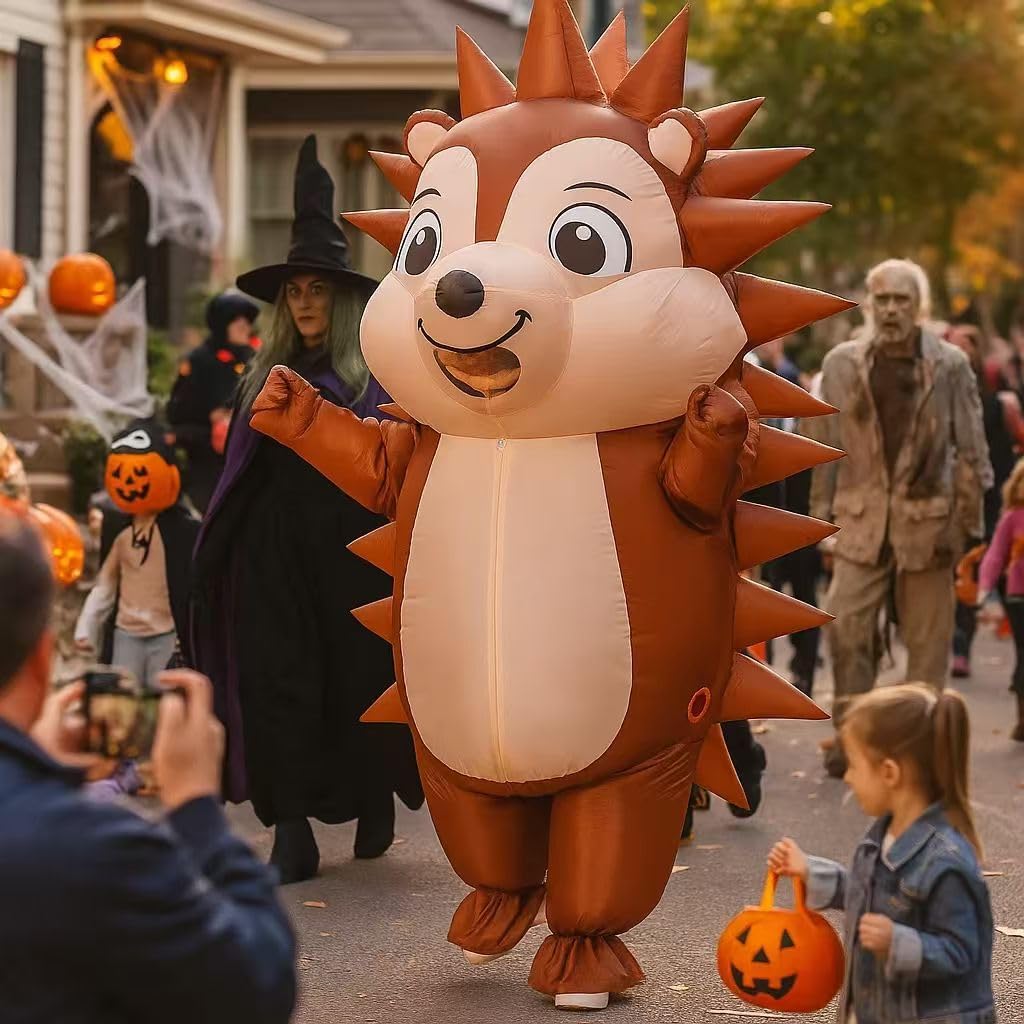 CHOIEO Halloween Inflatable Costume for Adult, Funny Blow Up Animal Costume, Ride-On or Full Body Suit - Image 6