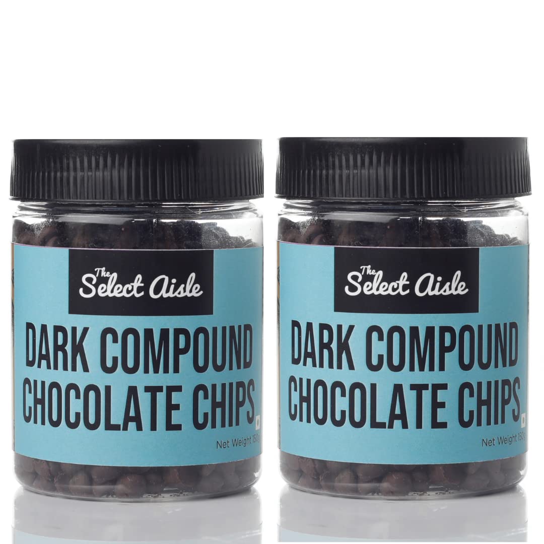 The Select Aisle Dark Chocolate Chips Pack of 2-300g [Compound Chocolate Chips | Cake Decorations/Baking/Cake Sprinkles/Toppers | Chocochips |Baking Decor ] (B09RMQSQ9B) Amazon Price History, Amazon Price Tracker