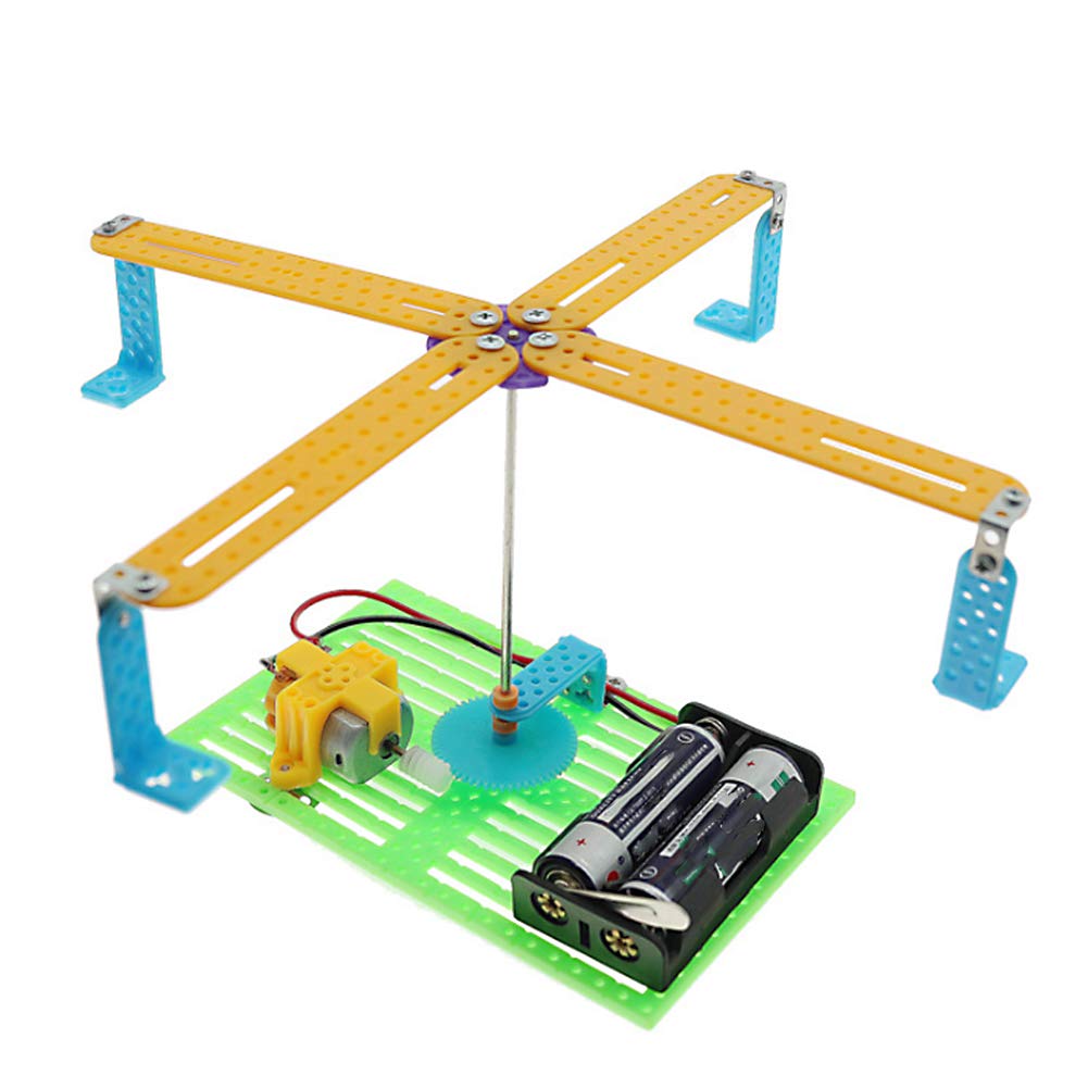 NIBEMINENTDIY Merry Go Round Kit Electric Scientific Educational Toy Children Learning Gift