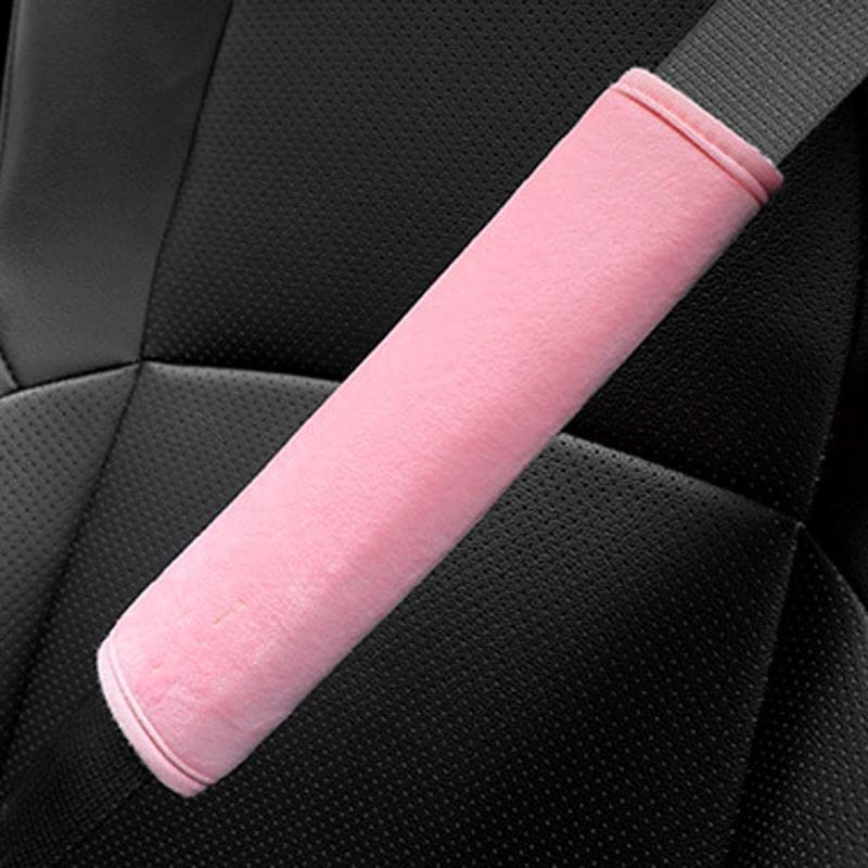 2 Pezzi Copri Imbottitura per Cintura di Sicurezza per Auto, Imbottiture per Cintura di Sicurezza per Auto Cinghia per Cintura di Sicurezza Imbottitura per Spalla per Bagagli per Adulti e Bambini (R