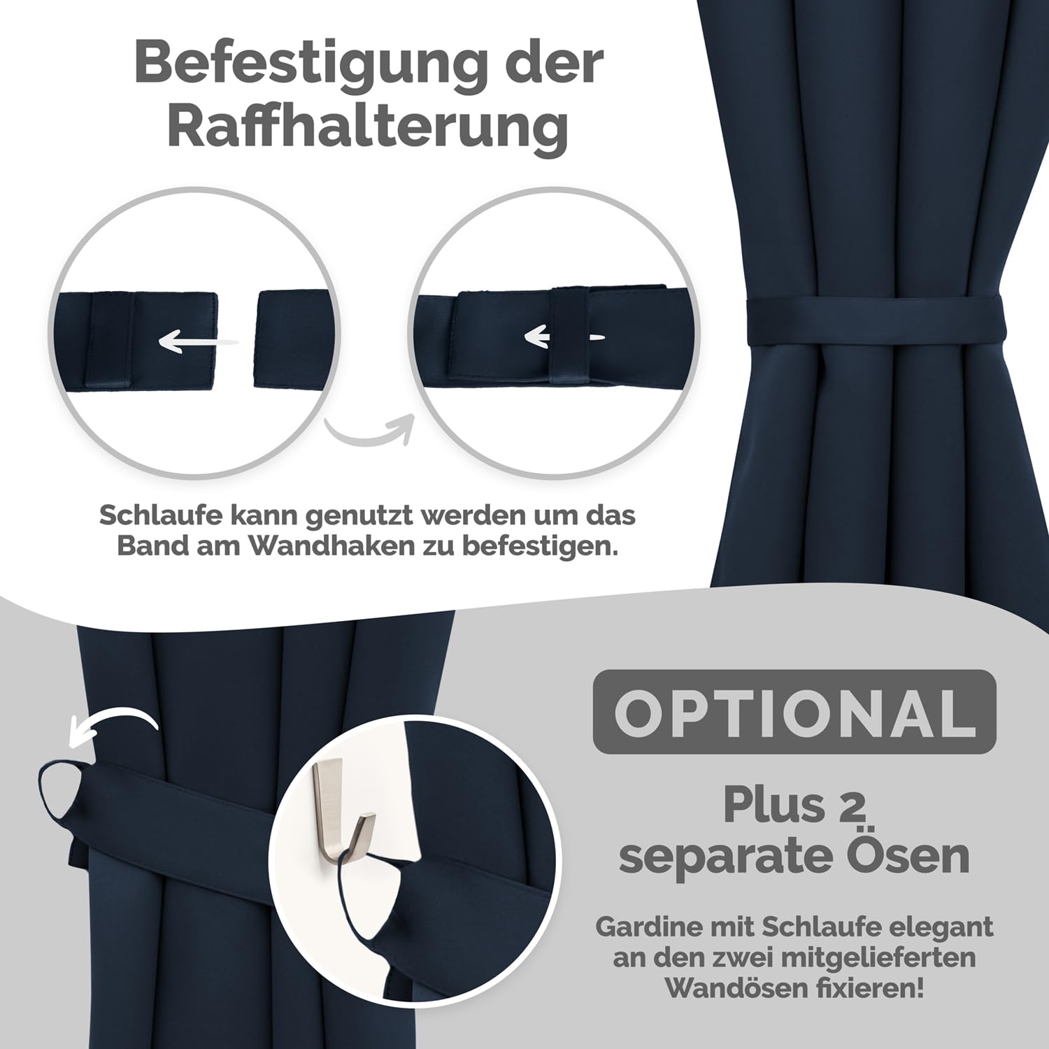 Gordijnbinders 2-Pack Handgevlochten Gordijnvasthouders Decoratieve Draperie Binders