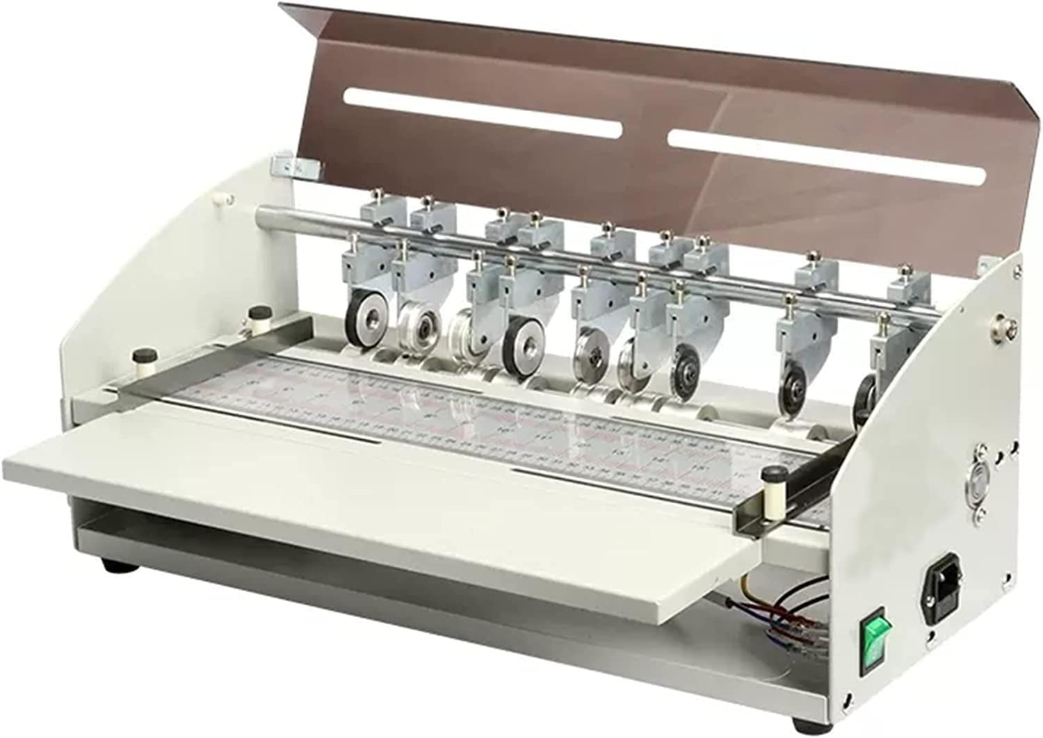 SBCGFY Electric Creasing Machine, Electric Creaser Scorer, 3 In 1 Creasing Machine, Perforator Paper Creasing Perforating With Heavy Duty