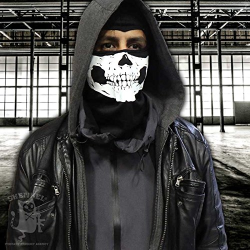 Amazon | SHENKEL 薄手 軽量 吸湿速乾 メッシュ バラクラバ スカル