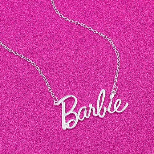 Barbie Script Logo Necklace3