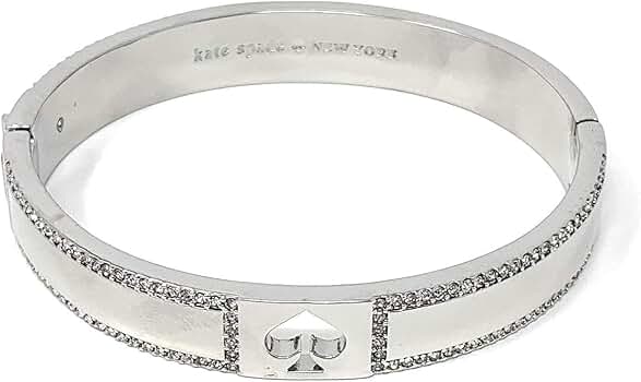 kate spade シルバークリスタルバングル Amazon.co.jp: Kate Spade New York クリスタルバングル